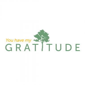 Gratitude Card Design: You have my gratitude